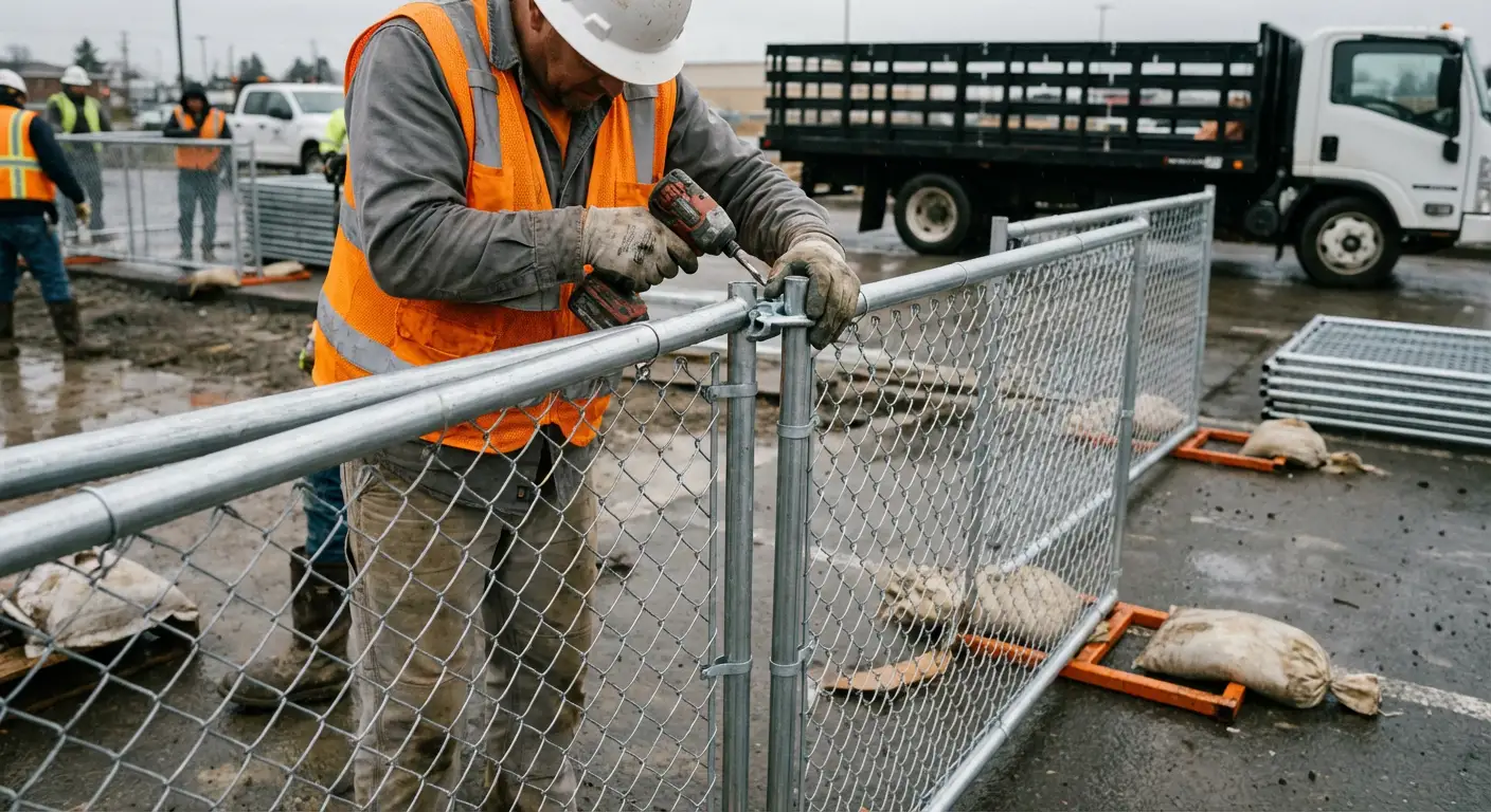 Physical security fencing for site investigation in Yorba Linda, CA