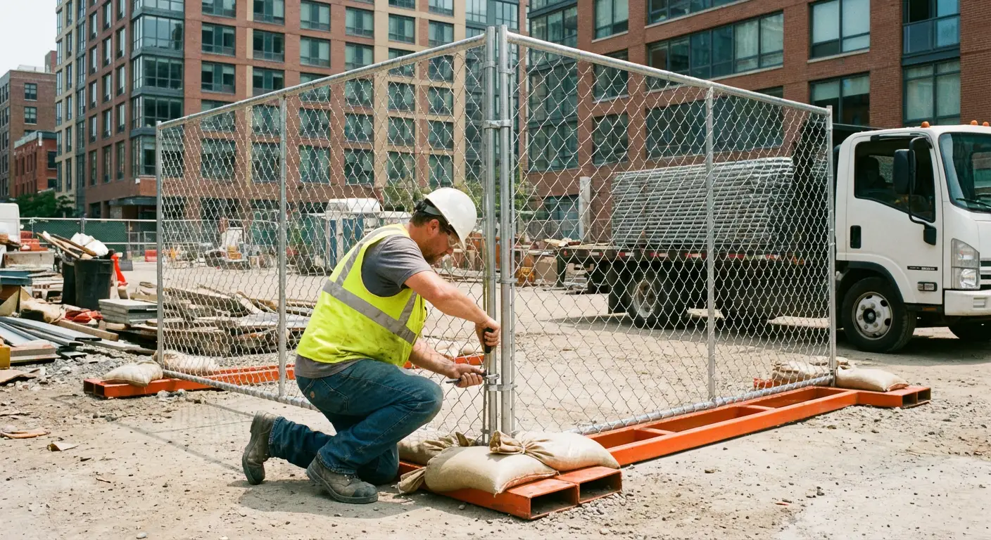 Temporary fence rental services in North Yorba Linda