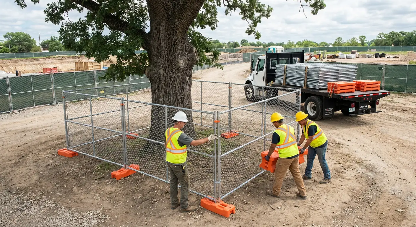 Temporary gate rental and secure perimeter fencing in Yorba Linda, CA