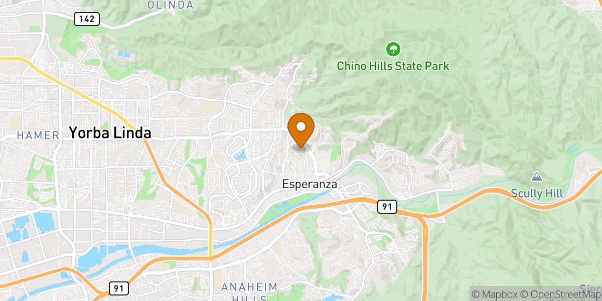  neighborhood map in Yorba Linda, CA