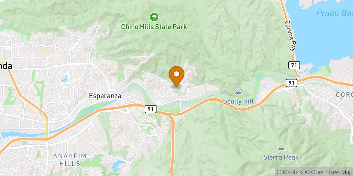  neighborhood map in Yorba Linda, CA