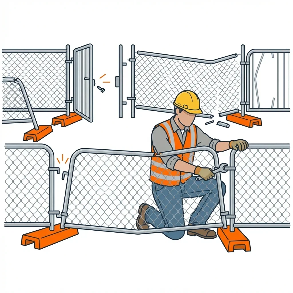 Diagram showing crowd control failure points and safety zones in Yorba Linda, CA