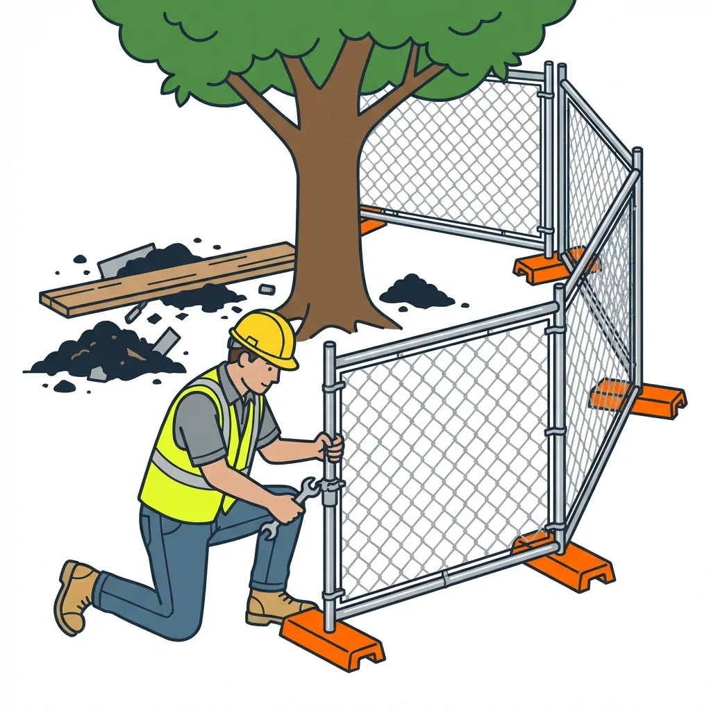 Infographic detailing common tree protection violations and prevention in Yorba Linda, CA